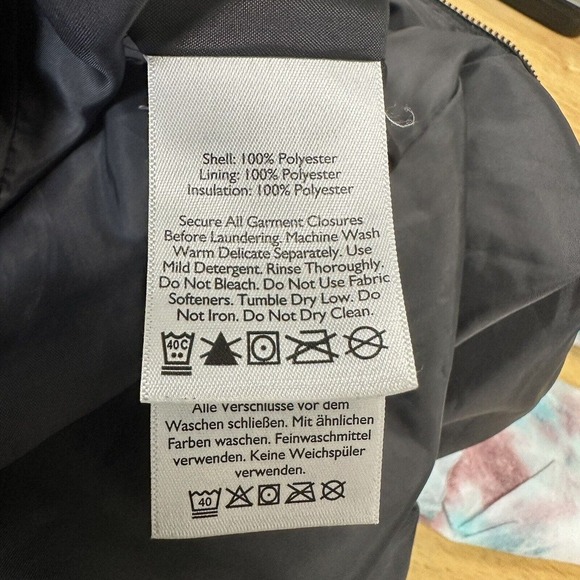 Eddie Bauer Women S Quilted Puffer Jacket Long Sleeve Black Pockets Turtle Neck - Picture 11 of 15